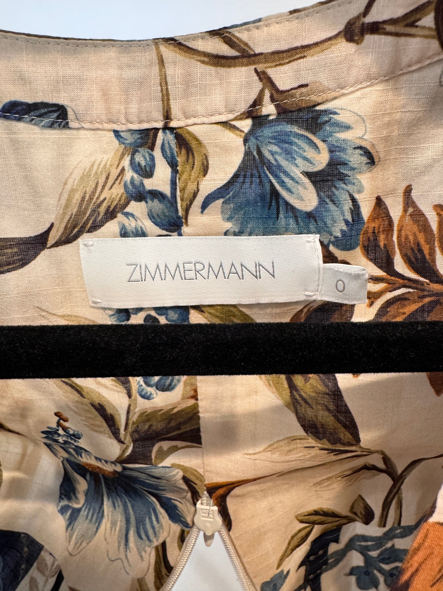Zimmermann Aliane Cut Out Short Dress size 0 US 4
