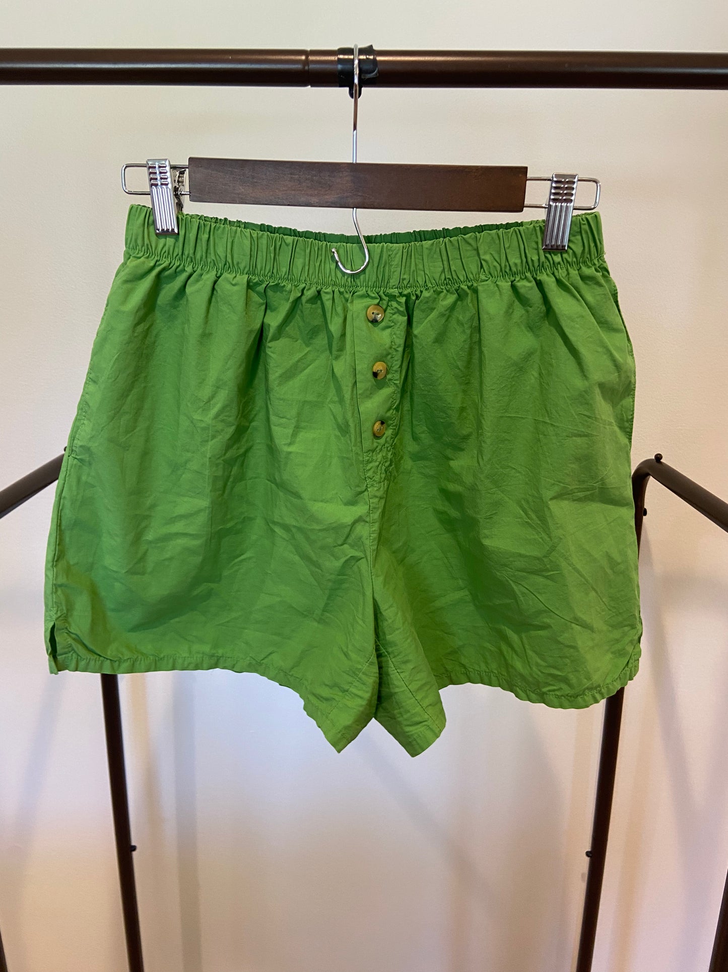 Donni Pop Shirt In Matcha with Matching Shorts size S