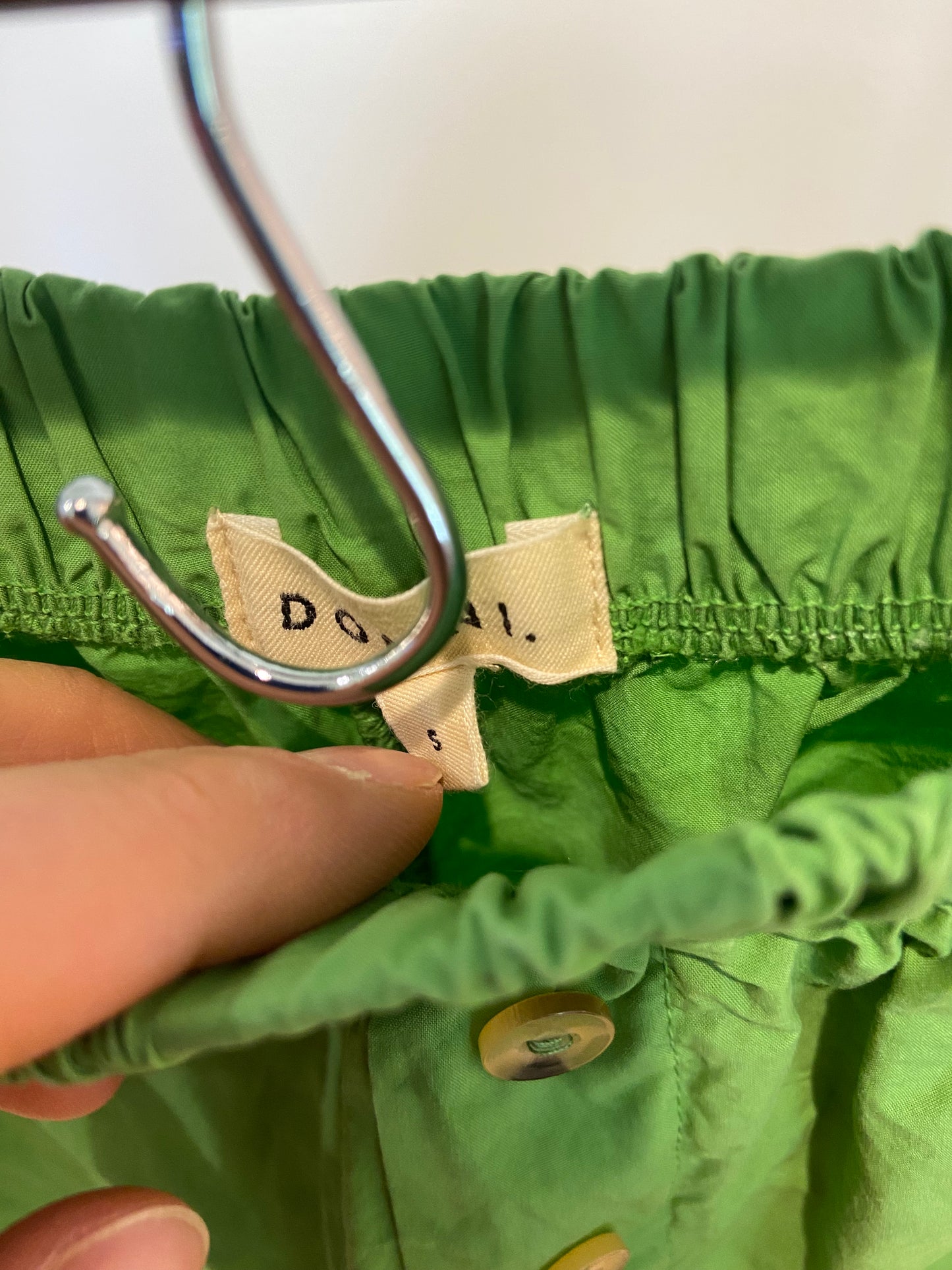 Donni Pop Shirt In Matcha with Matching Shorts size S