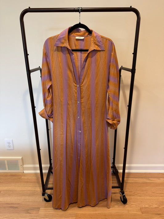 Vince Ombre Longsleeve Shirt Dress size 4