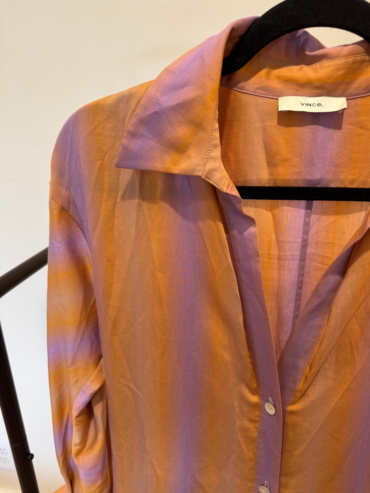 Vince Ombre Longsleeve Shirt Dress size 4