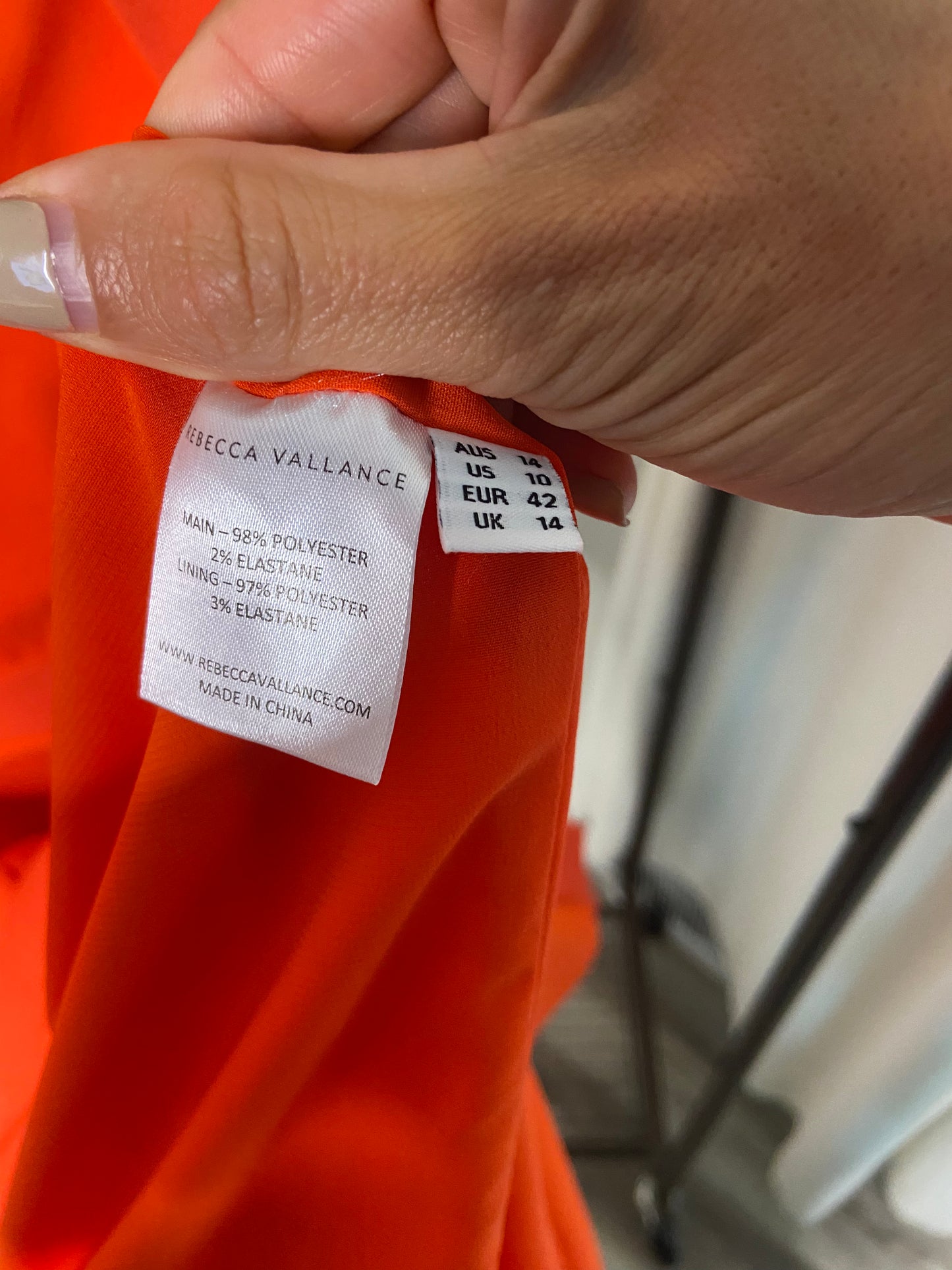 Rebecca Vallance Ally Bow Cut Out Dress size 10