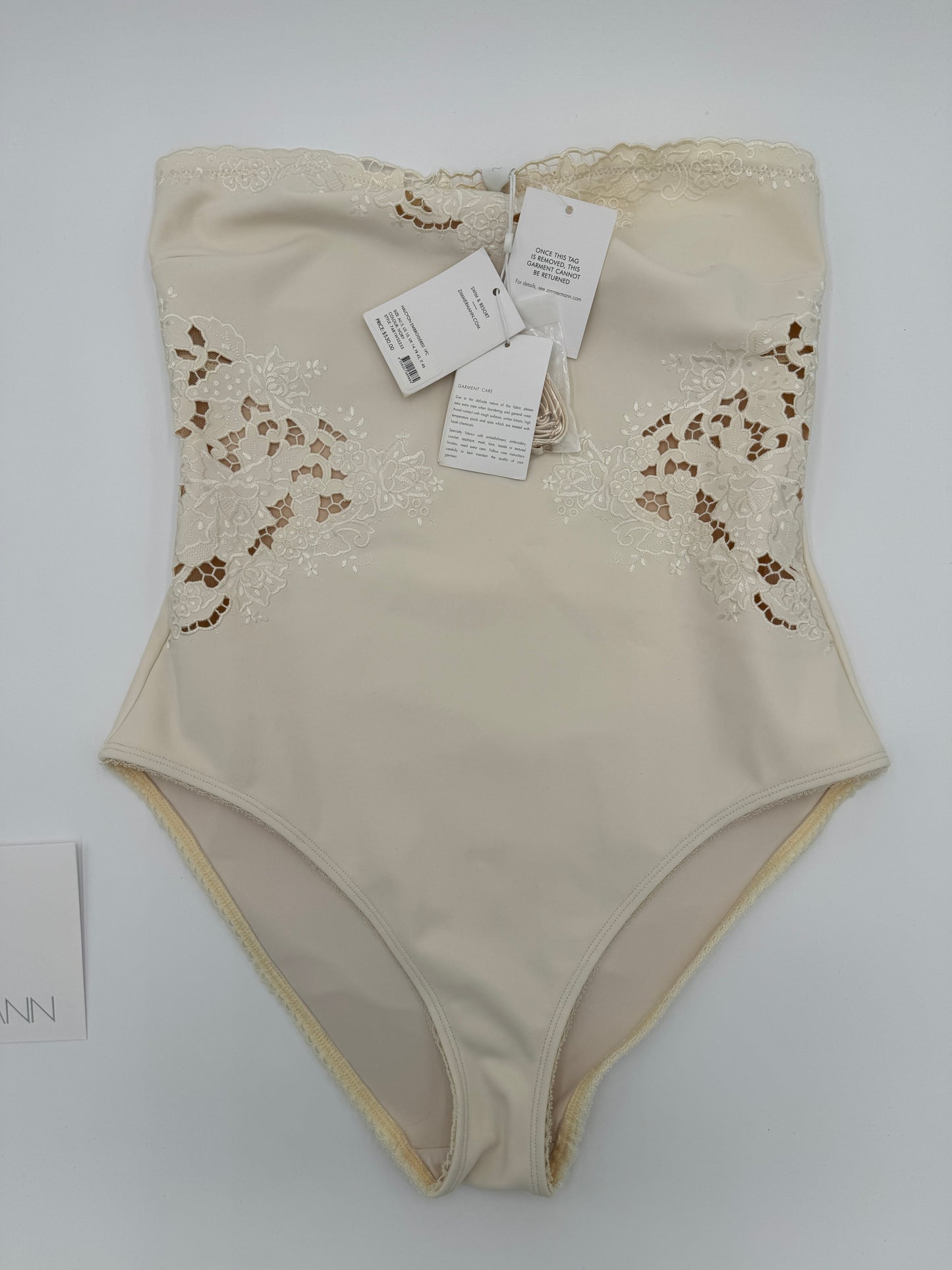 ZIMMERMANN Halcyon Embroidered Swimsuit size 3 (US 10)