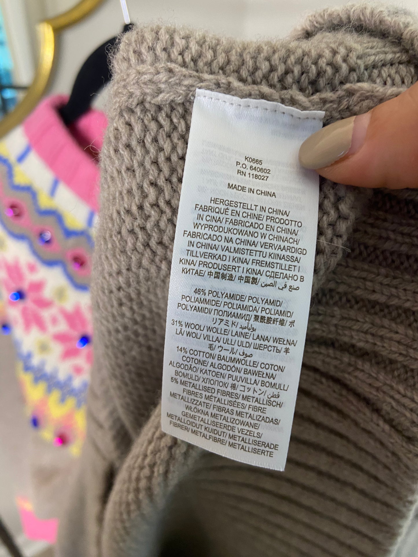 Boden Fair Isle Embellished Sweater size US 4
