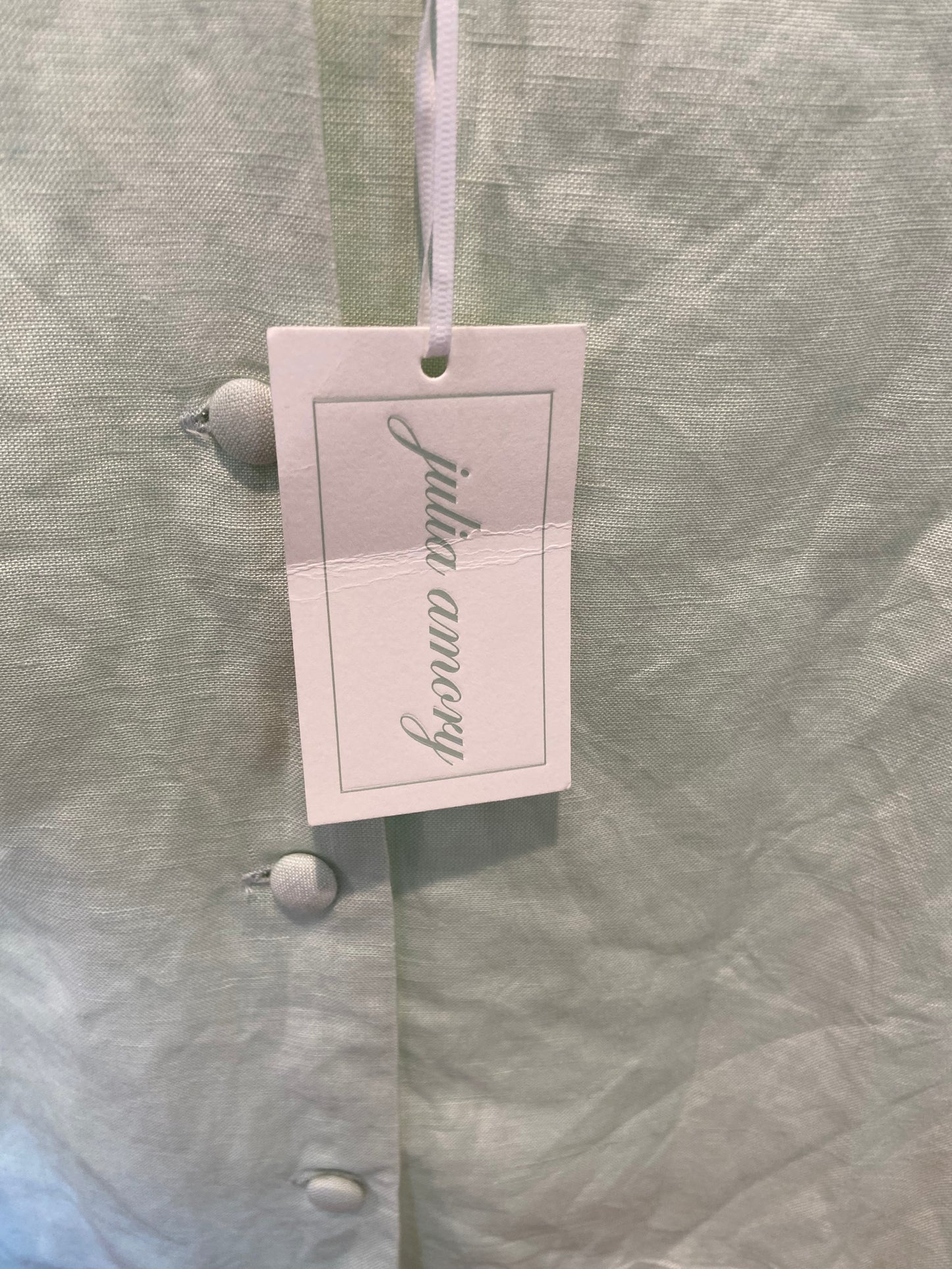 Julia Amory Blair Linen Top and Cabana Shorts in Pistachio size M