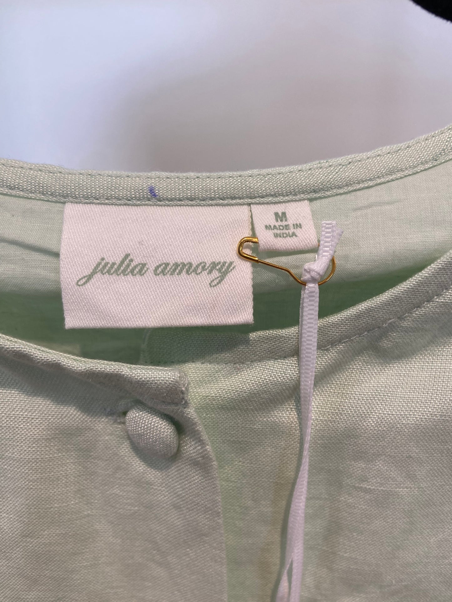 Julia Amory Blair Linen Top and Cabana Shorts in Pistachio size M