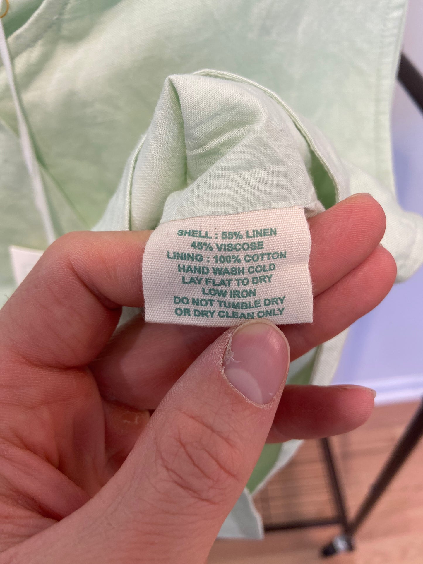 Julia Amory Blair Linen Top and Cabana Shorts in Pistachio size M