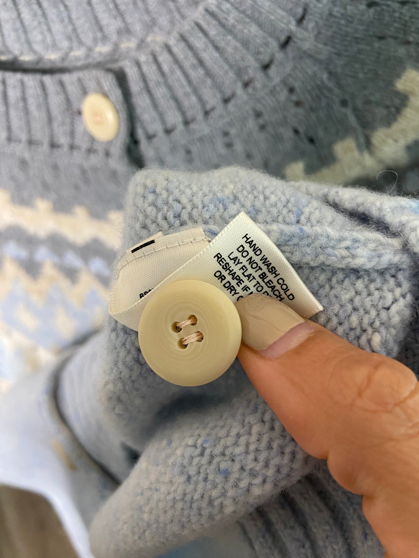 La Vie Rebecca Taylor Fair Isle Cardigan size M