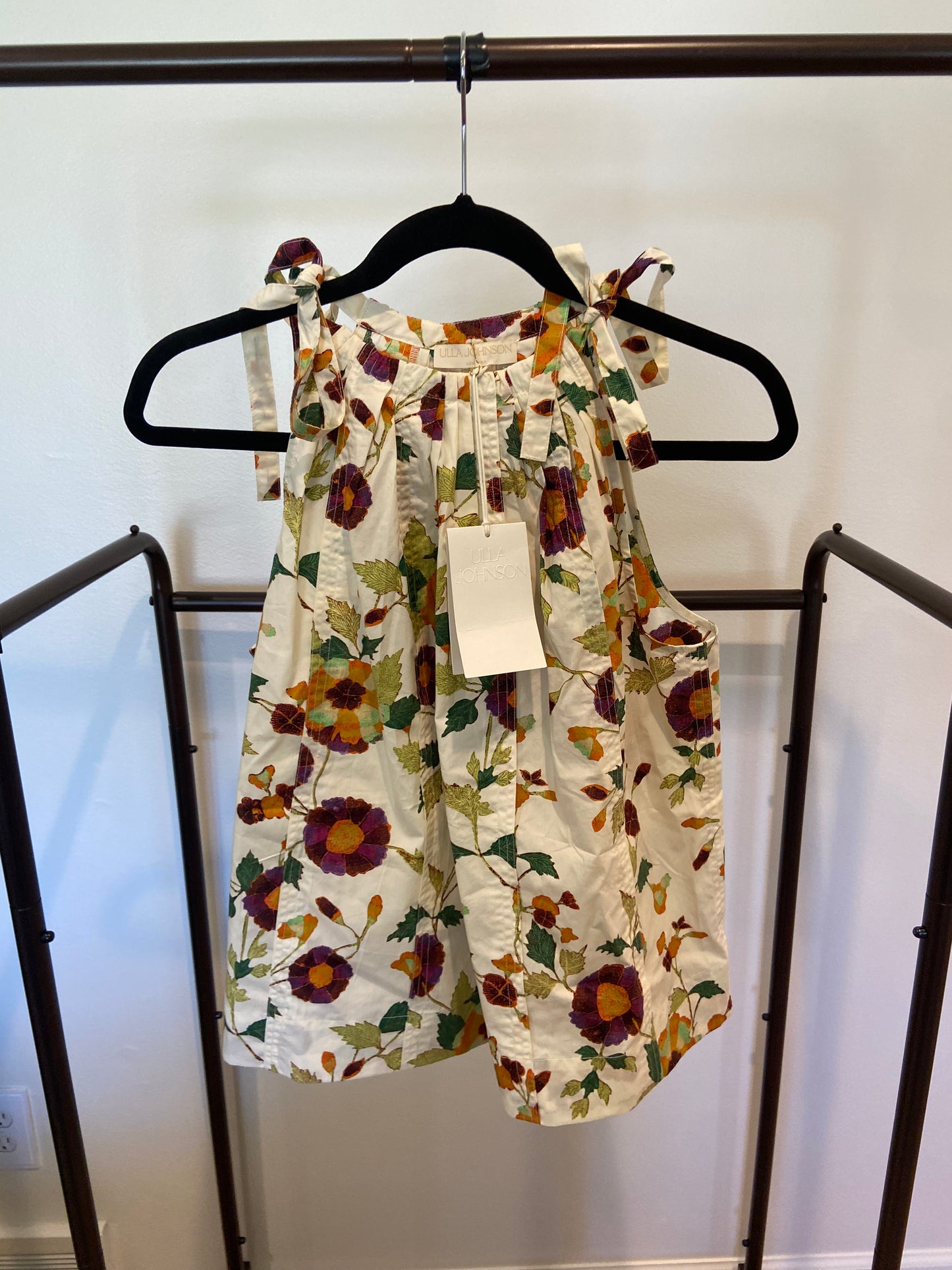Ulla Johnson Zoe Top and Marn Shorts in White Iris size 4 / 6