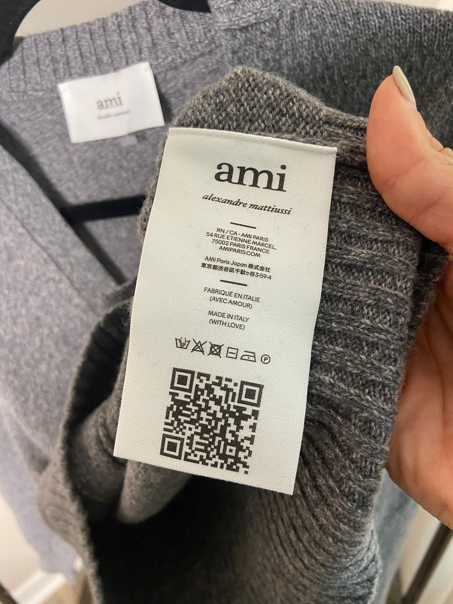 Ami Paris Ami de Coeur Cardigan Sweater size S
