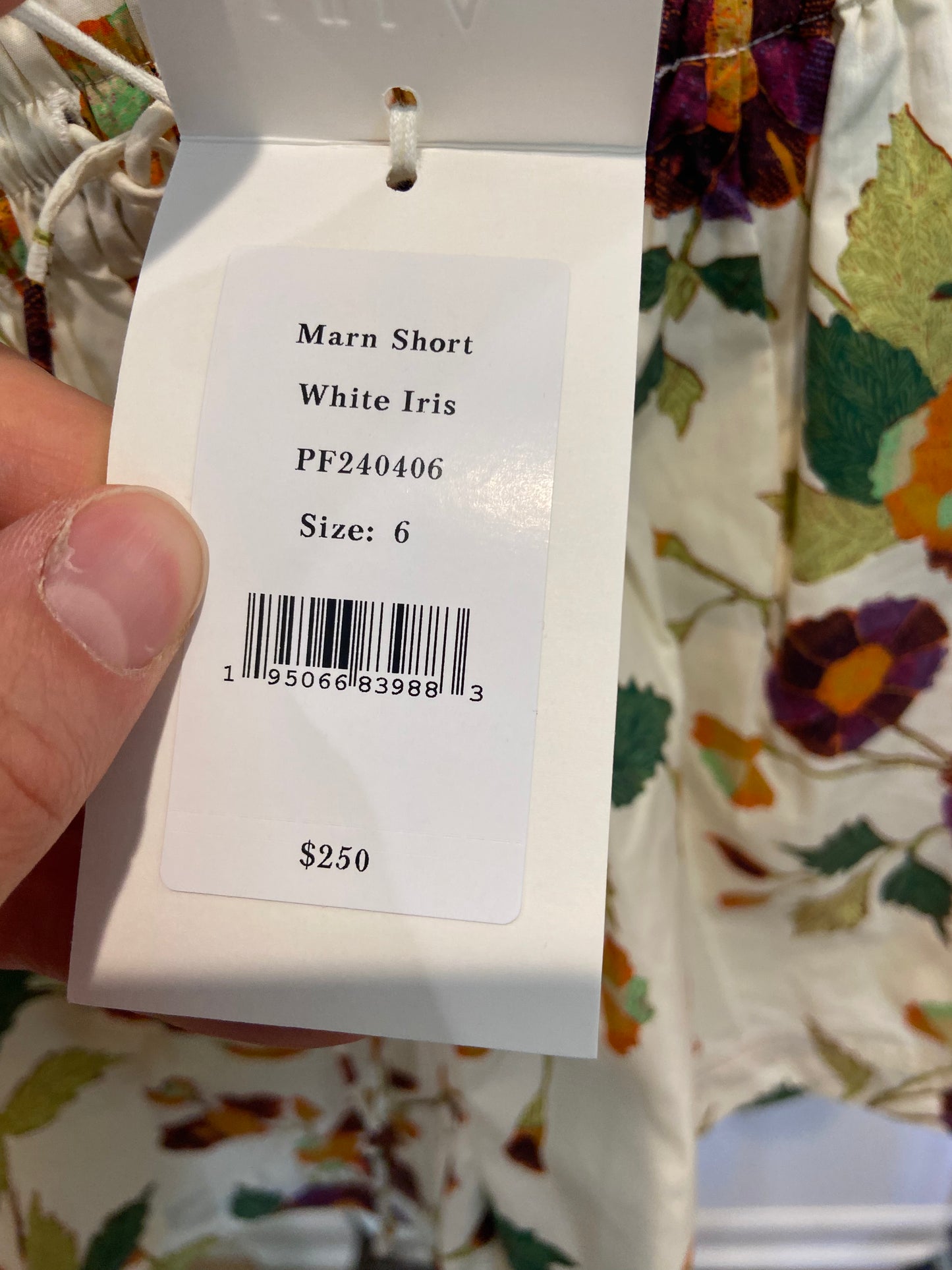 Ulla Johnson Zoe Top and Marn Shorts in White Iris size 4 / 6