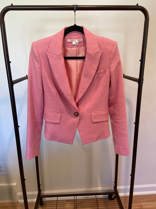 Veronica Beard Speckled Pink Hosanna Dickey Jacket Blazer size 4
