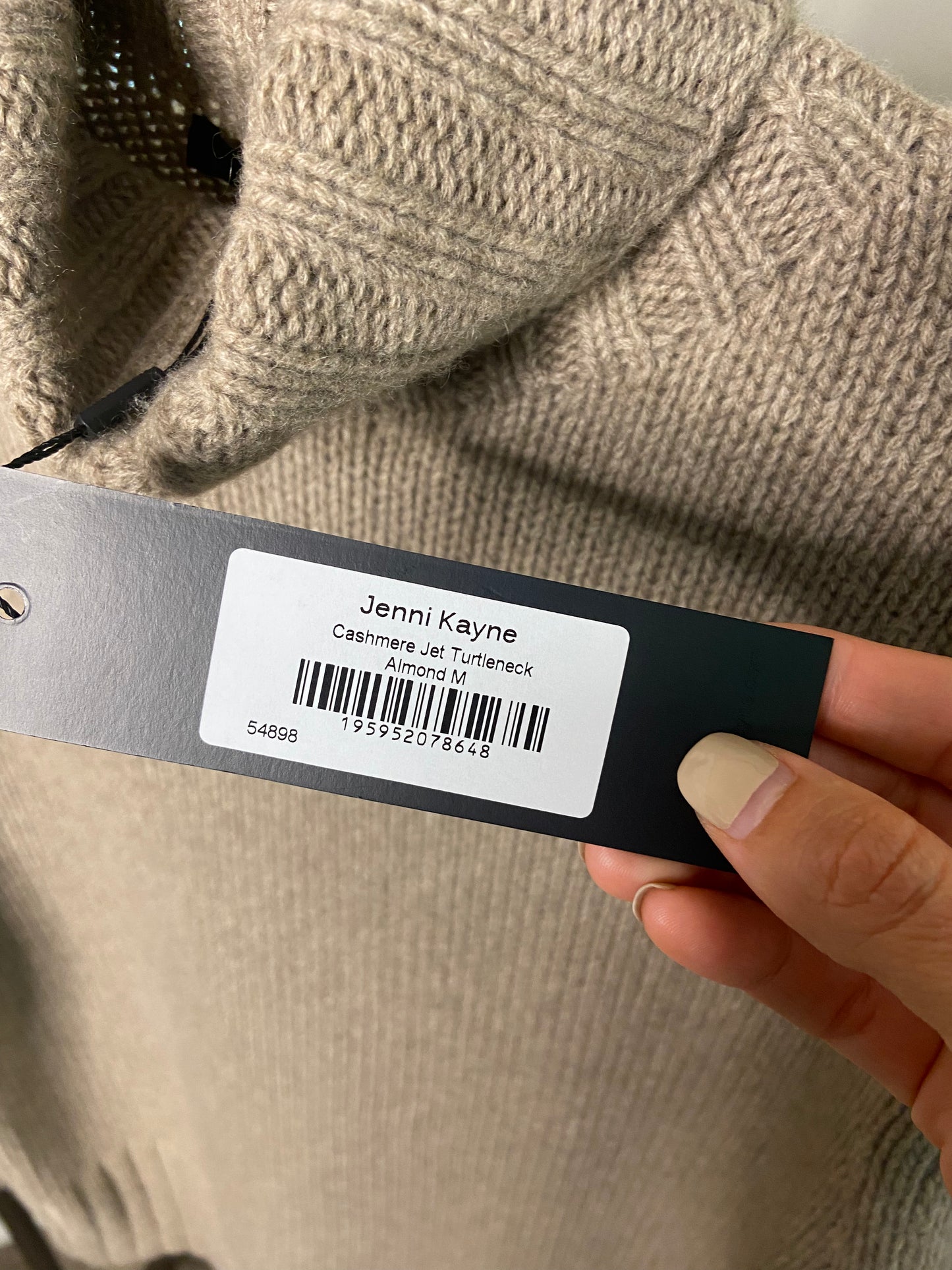 Jenni Kayne Cashmere Jet Turtleneck Sweater size M