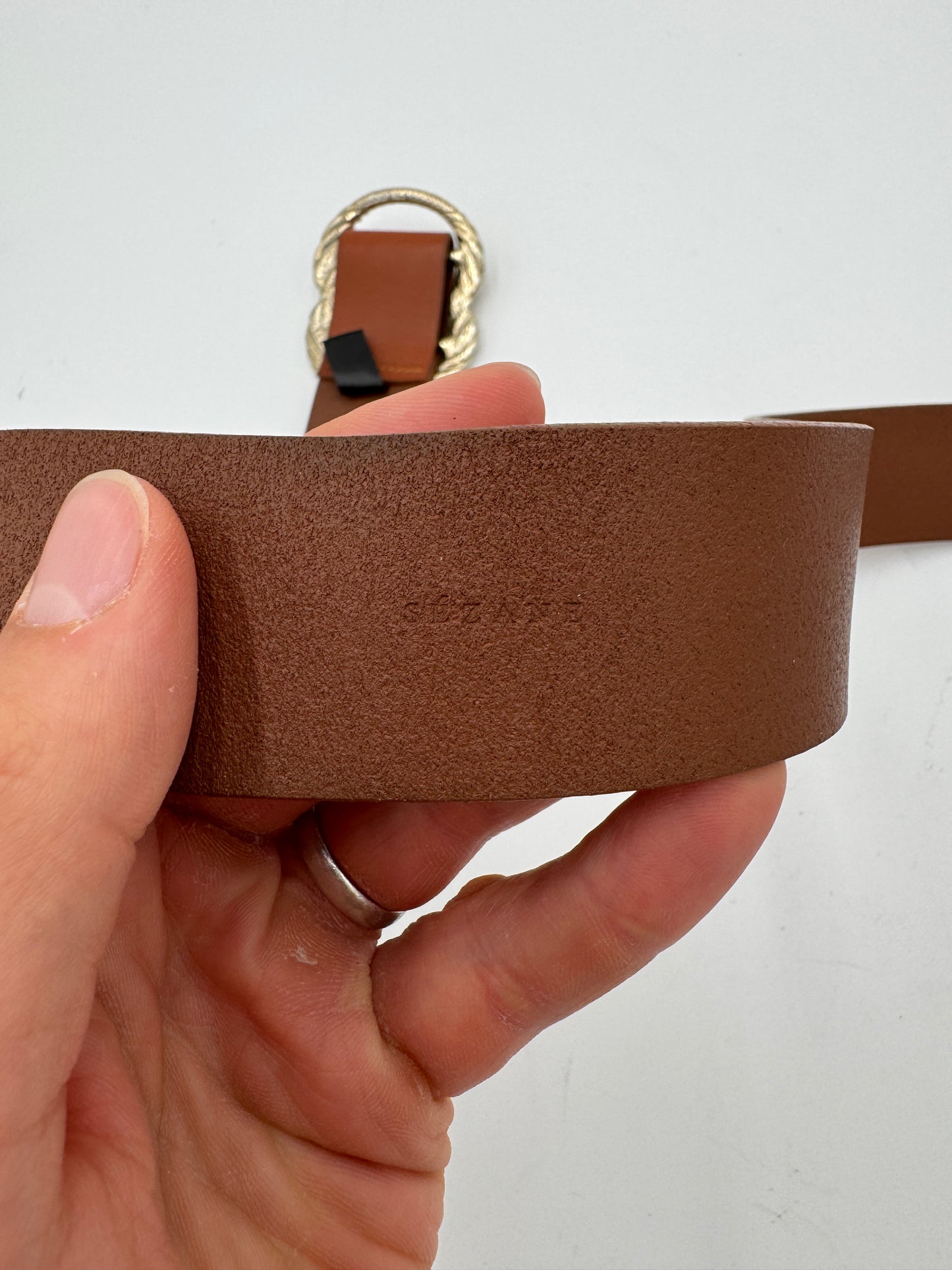 Sezane Artemis Belt in Natural Heritage Leather size 90