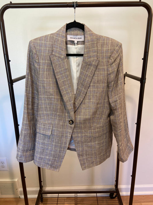 Veronica Beard Obie Linen Dickey Jacket size 12