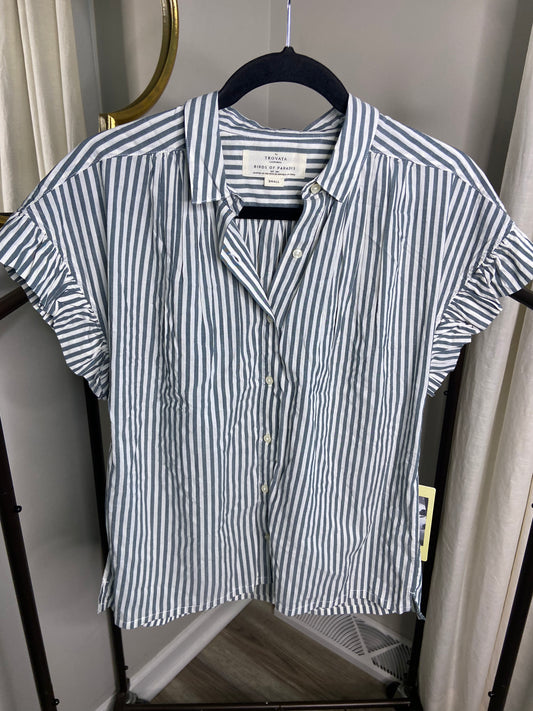 Trovata Birds of Paradis Marianne B Ruffle Sleeve Shirt size S