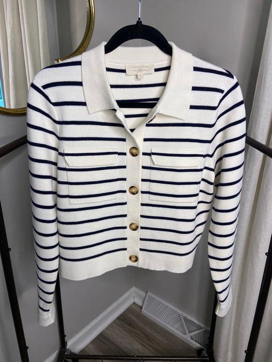 Sezane Betty Cardigan Striped size S