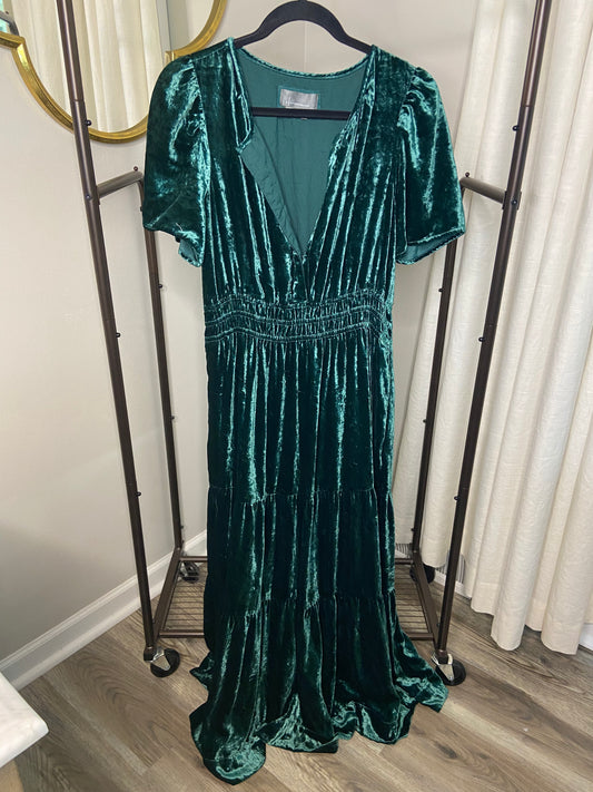 Anthropologie Velvet Somerset Maxi Dress size L