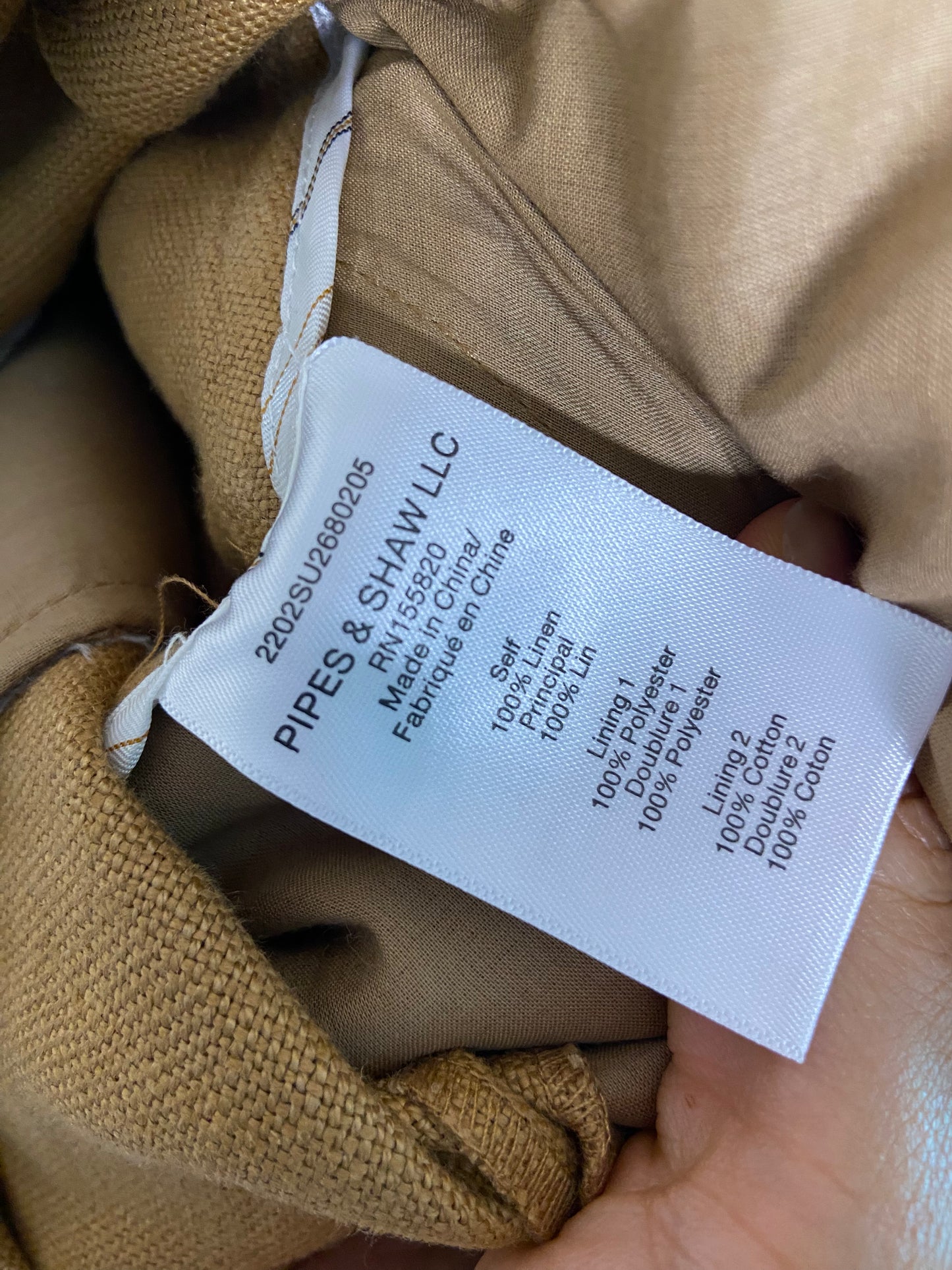 Veronica Beard Alicia Camel Shorts size 6