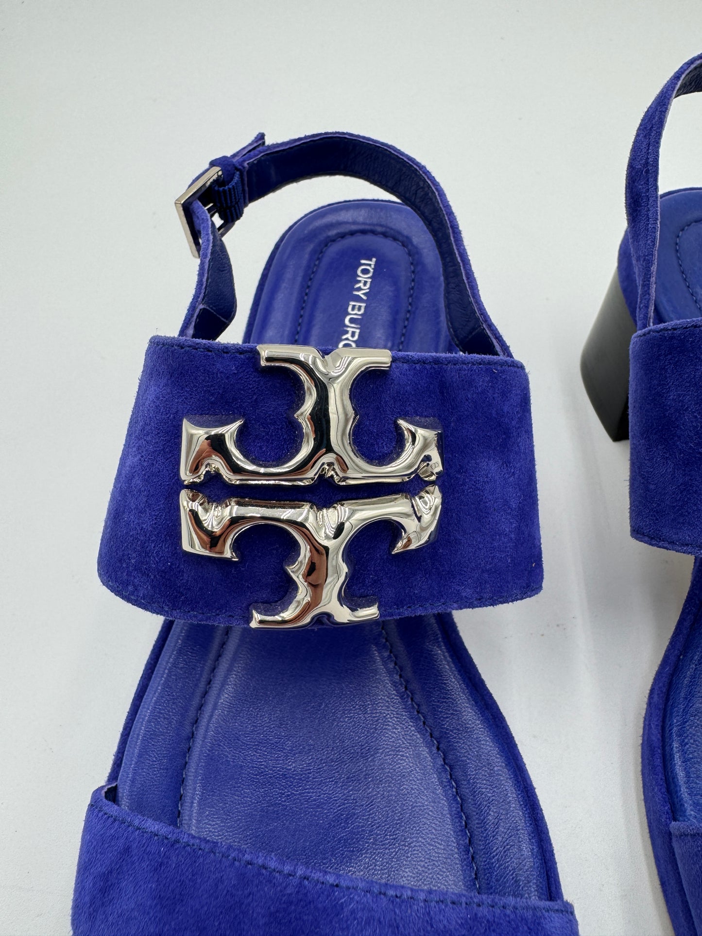 Tory Burch Eleanor Heel Sandal in Marine Amore size 7