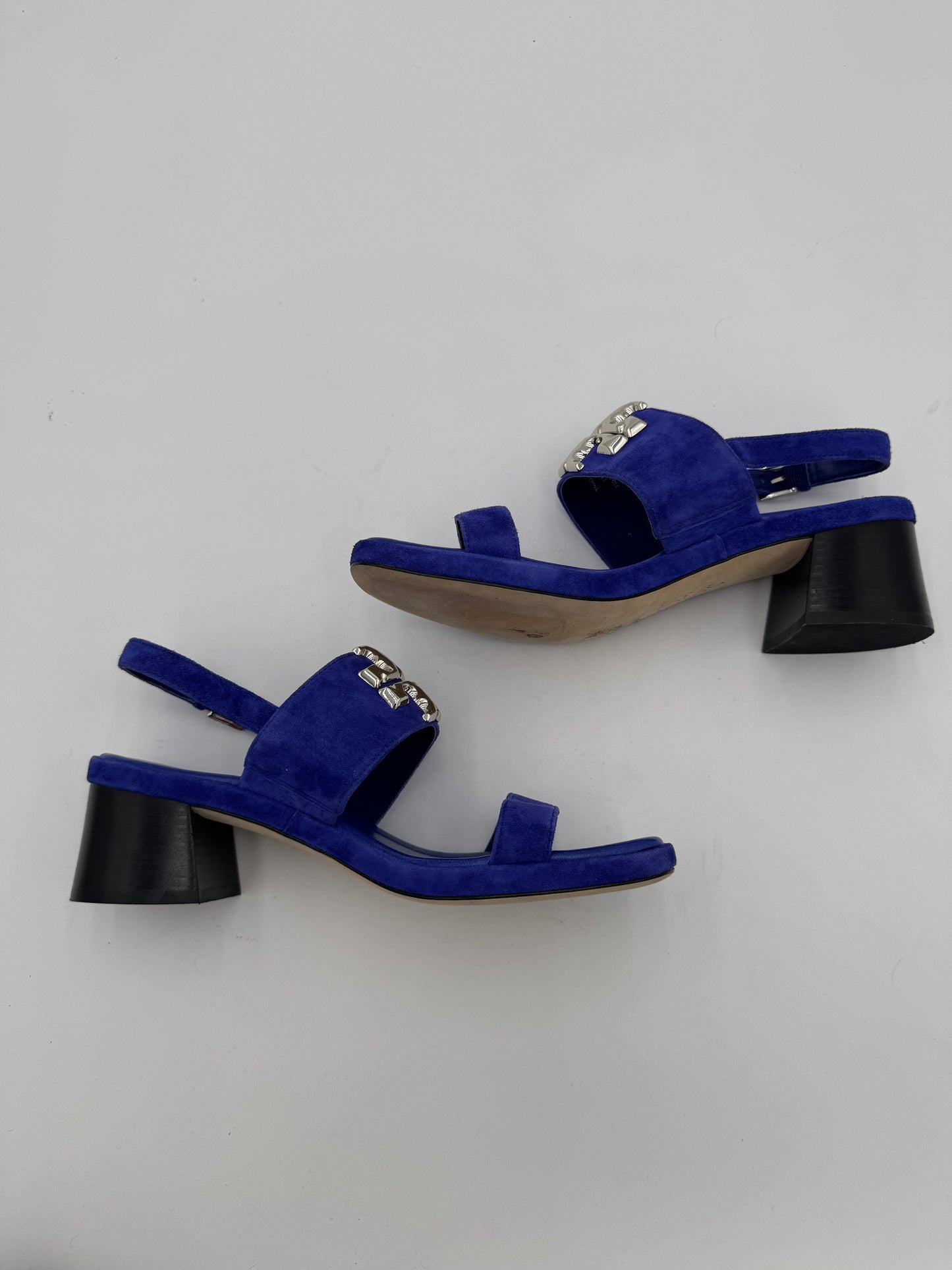 Tory Burch Eleanor Heel Sandal in Marine Amore size 7