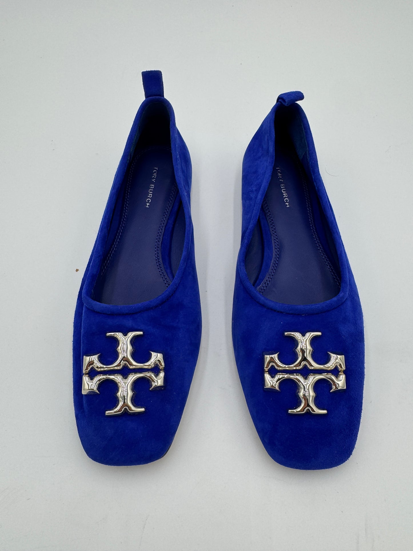 Tory Burch Eleanor Ballet Flat in Cobalt Suede size 6.5