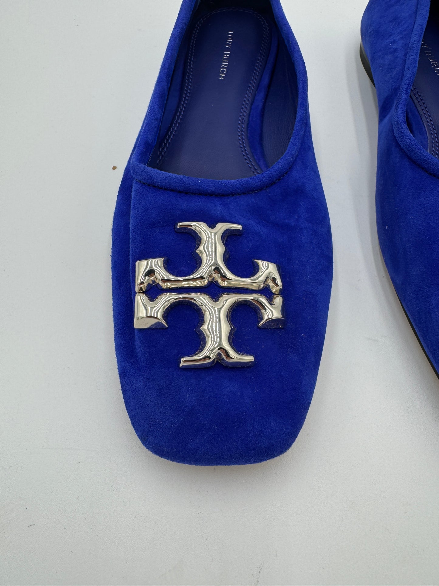 Tory Burch Eleanor Ballet Flat in Cobalt Suede size 6.5
