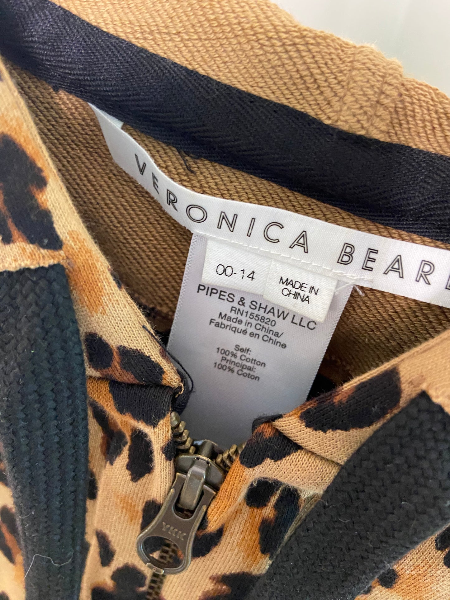 Veronica Beard Leopard Dickey size 00-14
