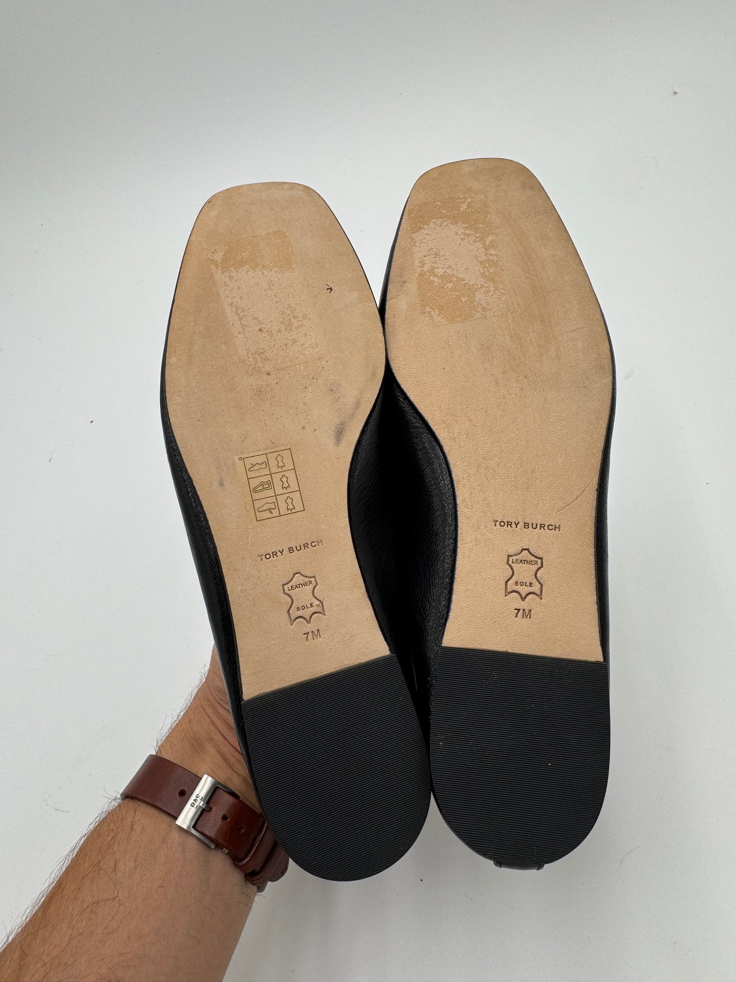 Tory Burch Eleanor Ballet Flats in Perfect Black size 7