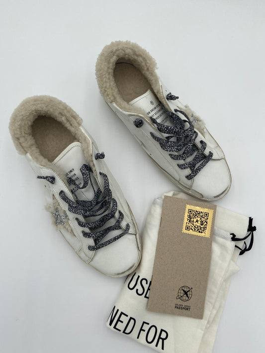 Golden Goose Superstar Shearling Sneakers size 40