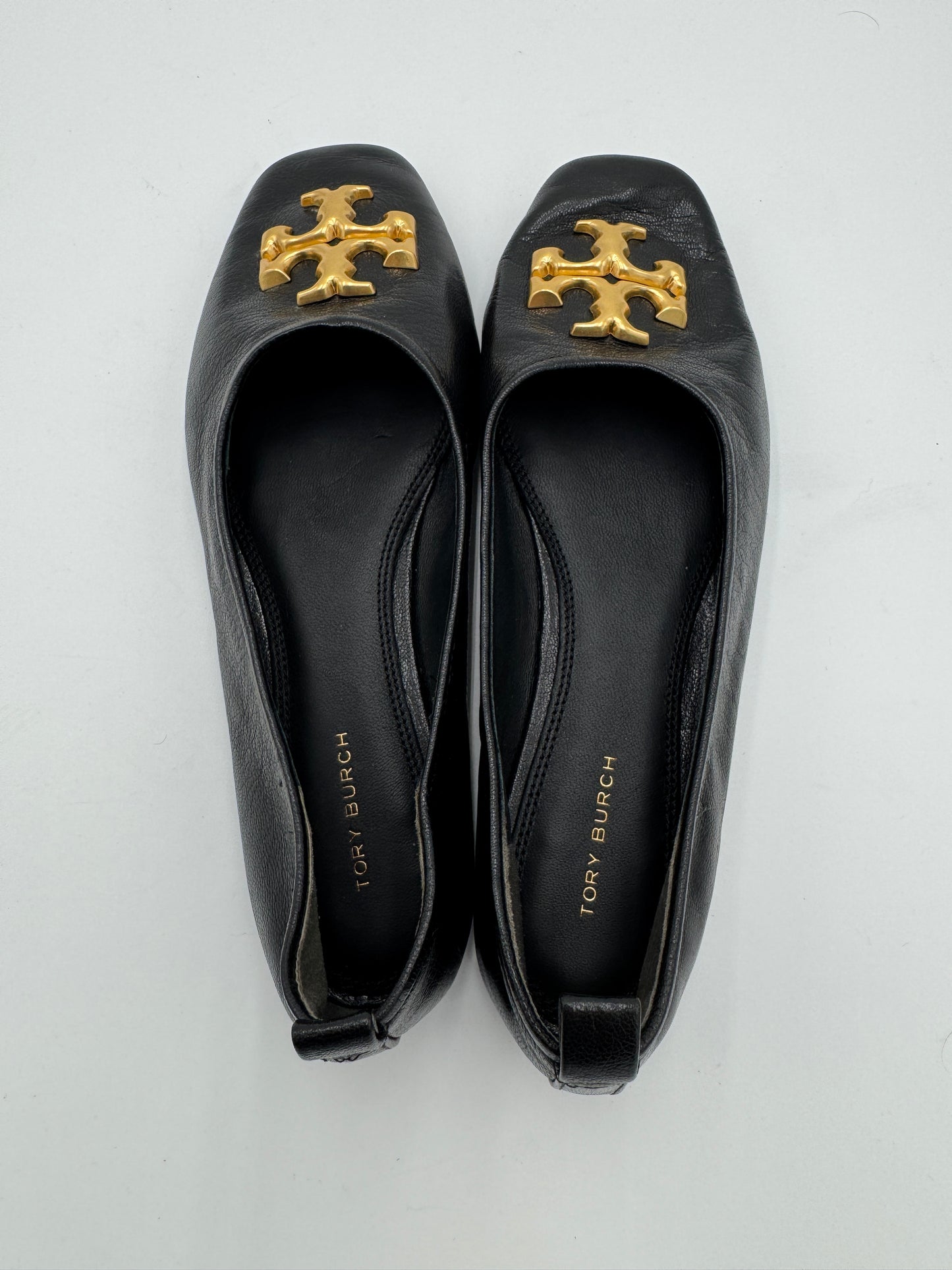Tory Burch Eleanor Ballet Flats in Perfect Black size 7