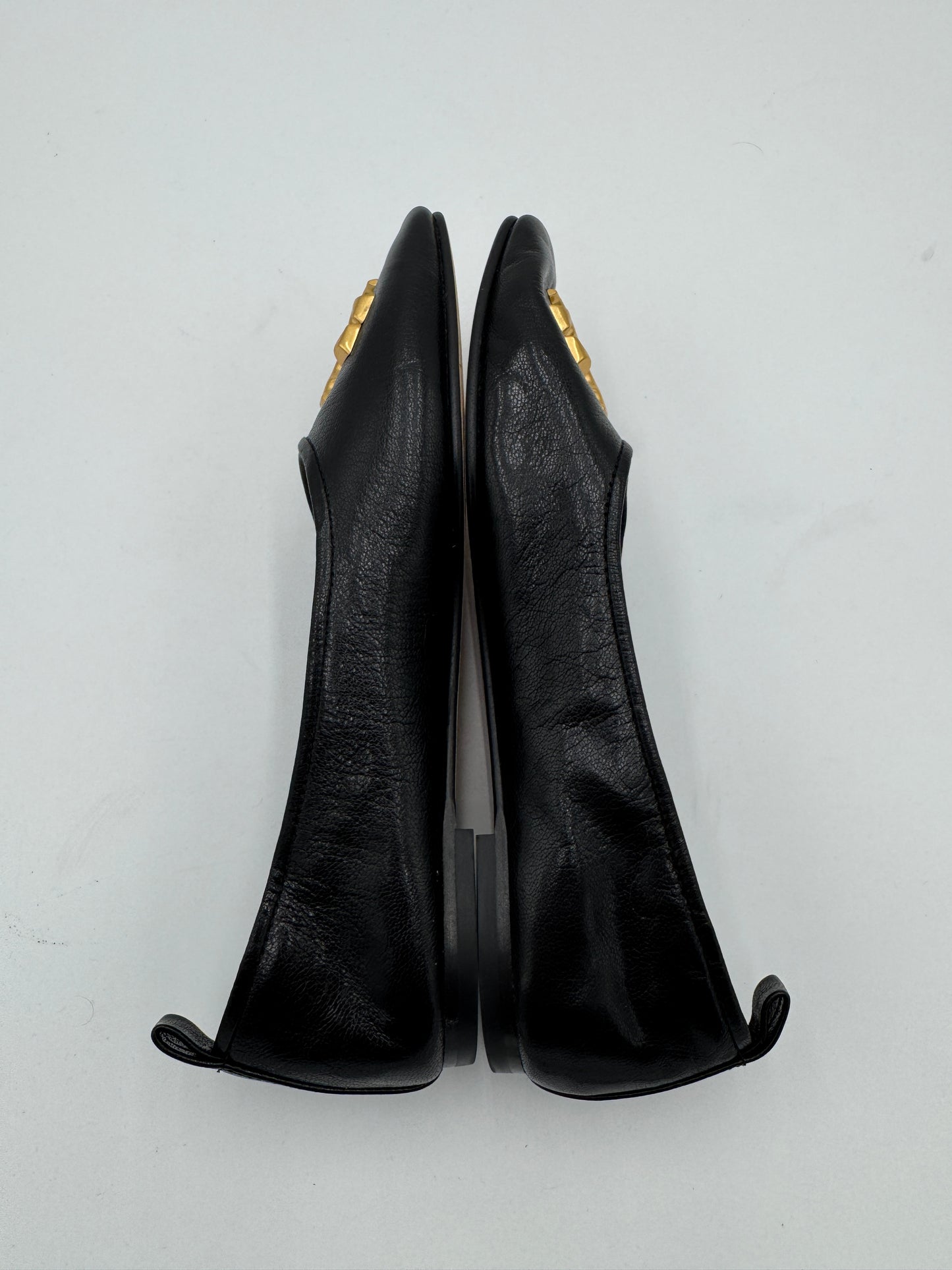 Tory Burch Eleanor Ballet Flats in Perfect Black size 7