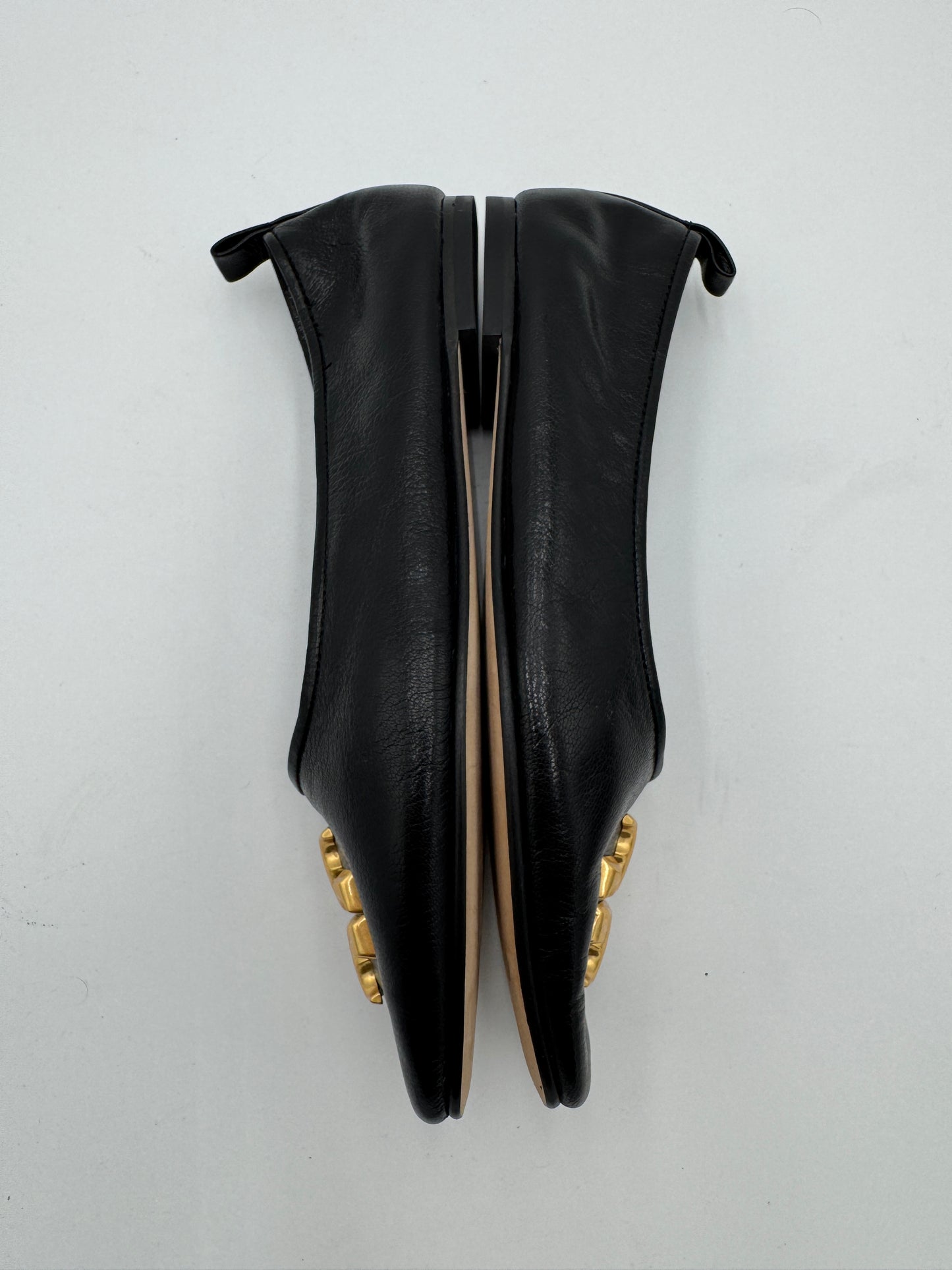 Tory Burch Eleanor Ballet Flats in Perfect Black size 7