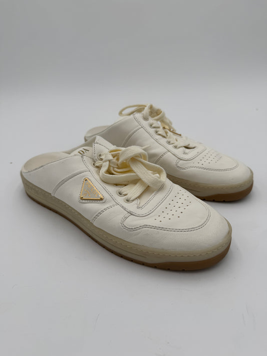 Prada Nappa Leather Sneaker Mules size 39 US 9