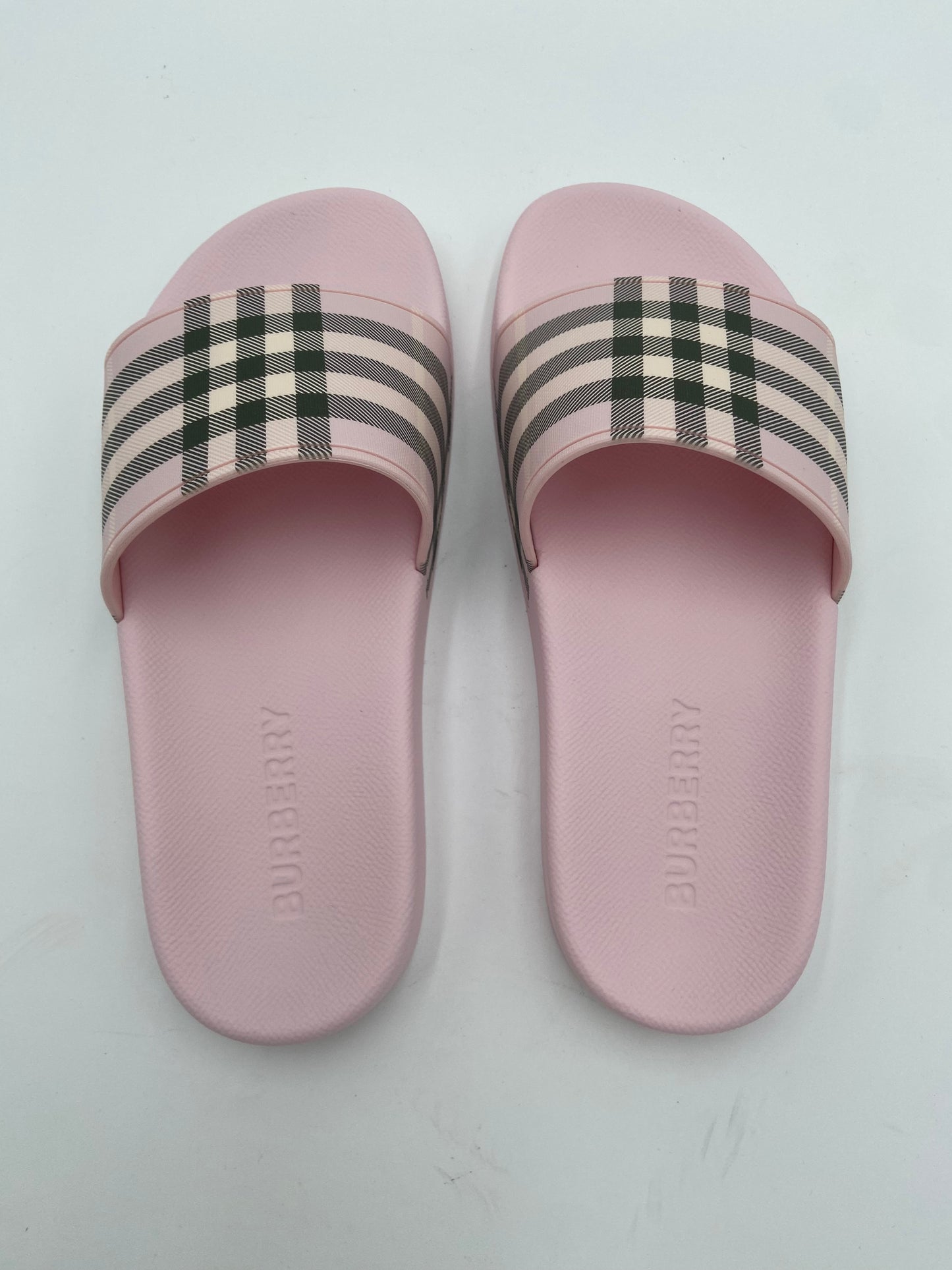 Burberry Check Slides size 37