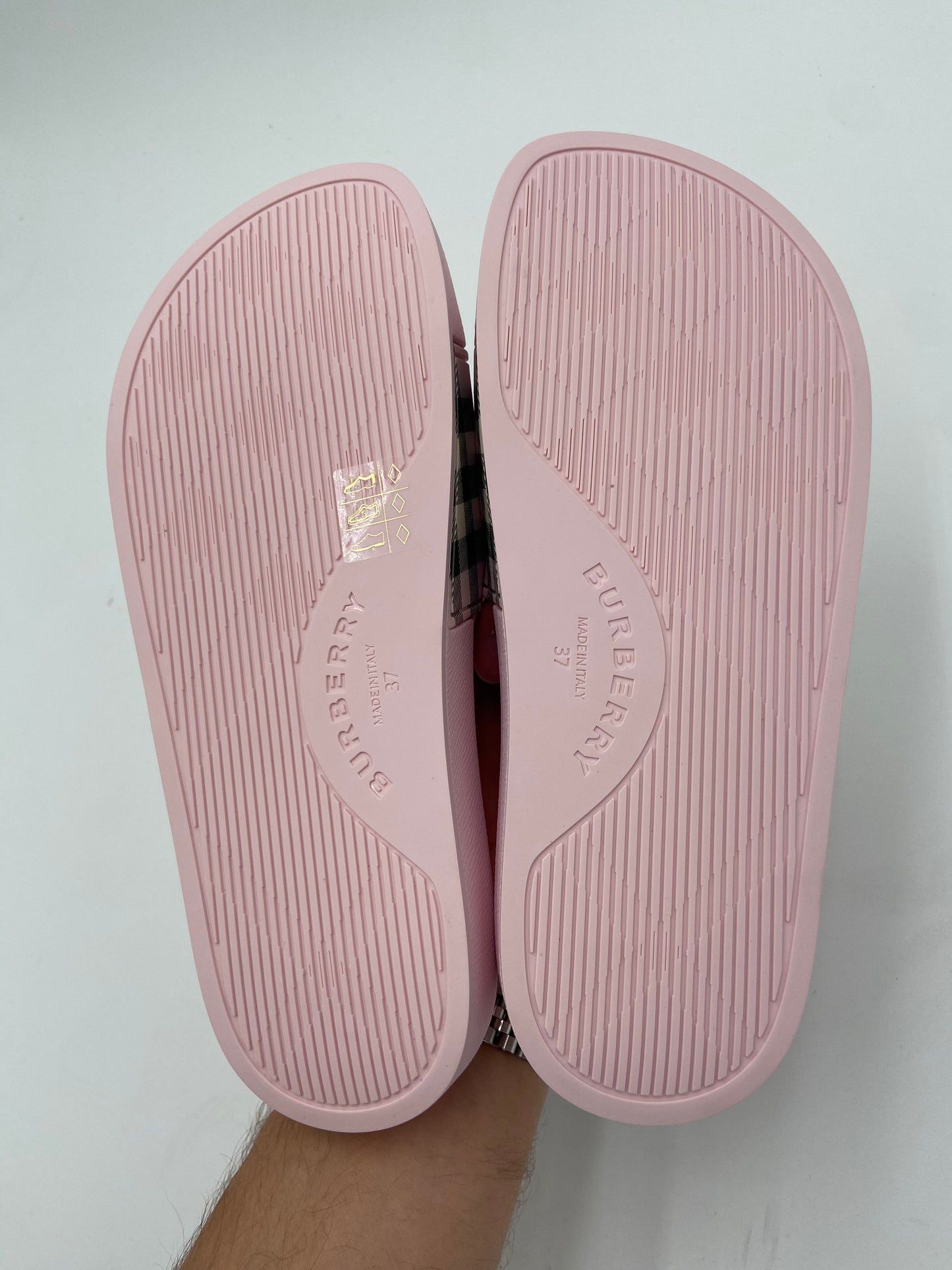 Burberry Check Slides size 37