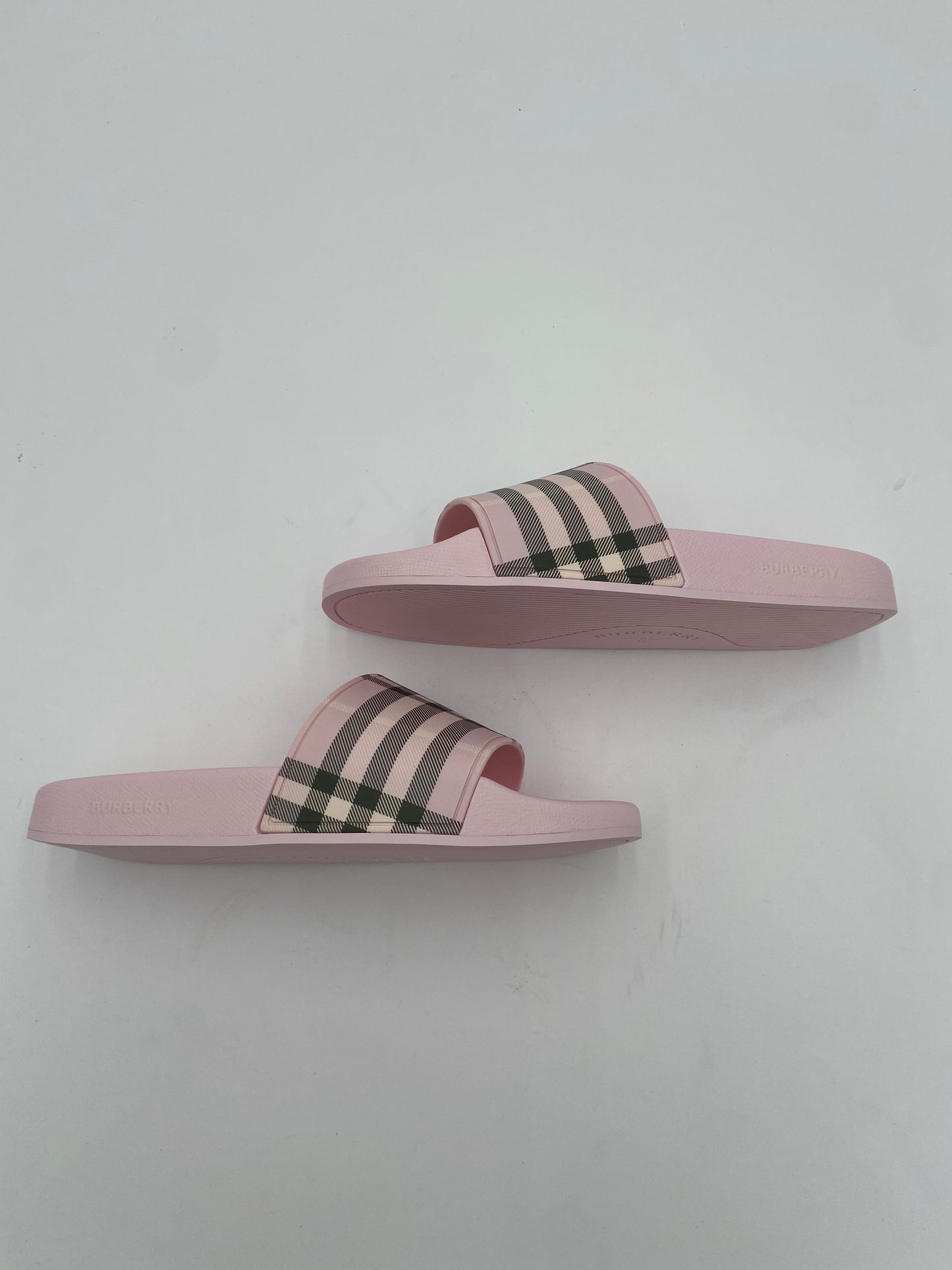 Burberry Check Slides size 37