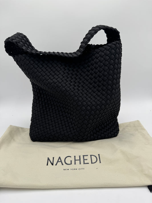 Naghedi Nomad Hobo Bag Black Onyx