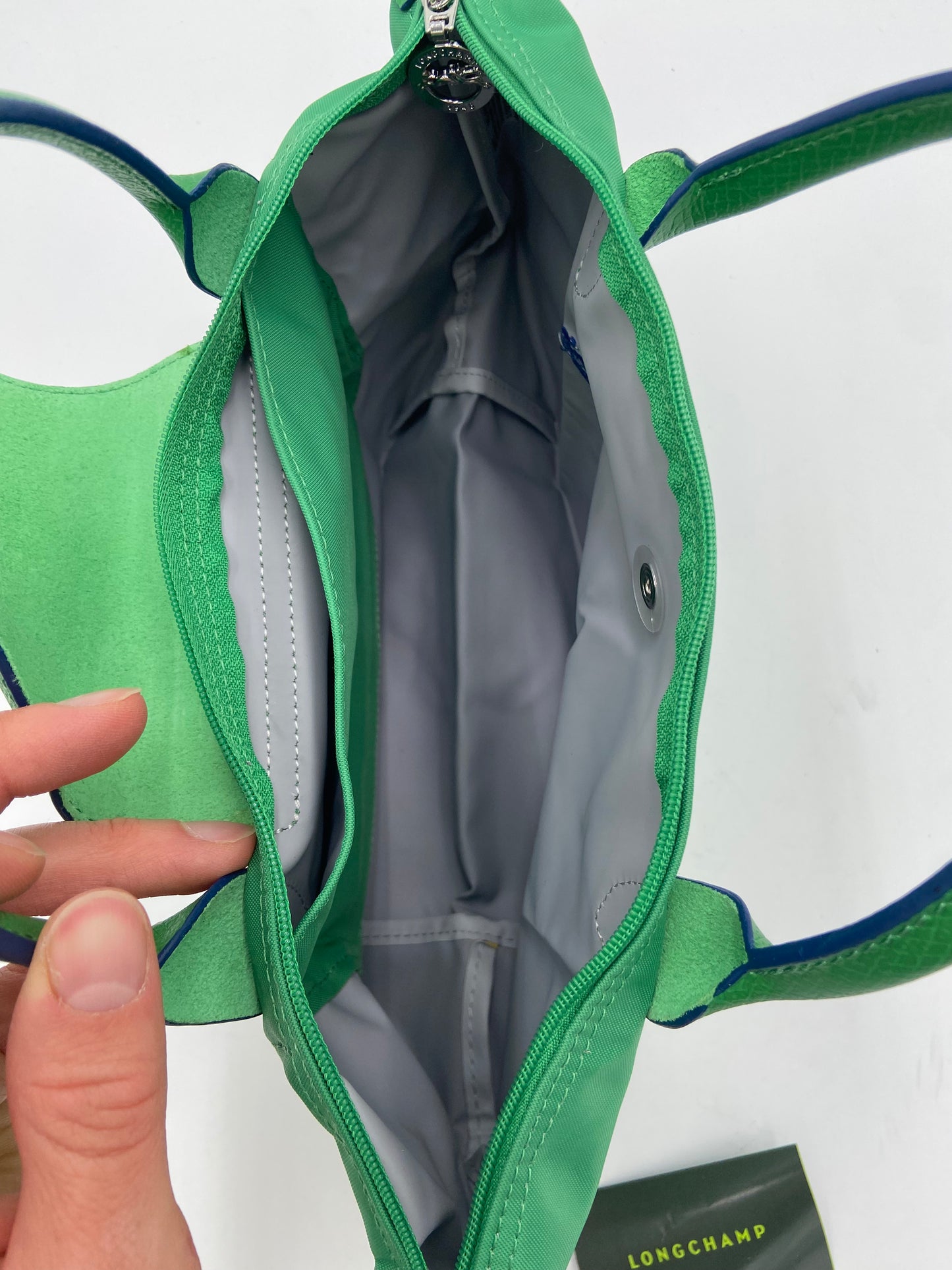 Longchamp Le Pliage Club Medium Nylon Bag in Green