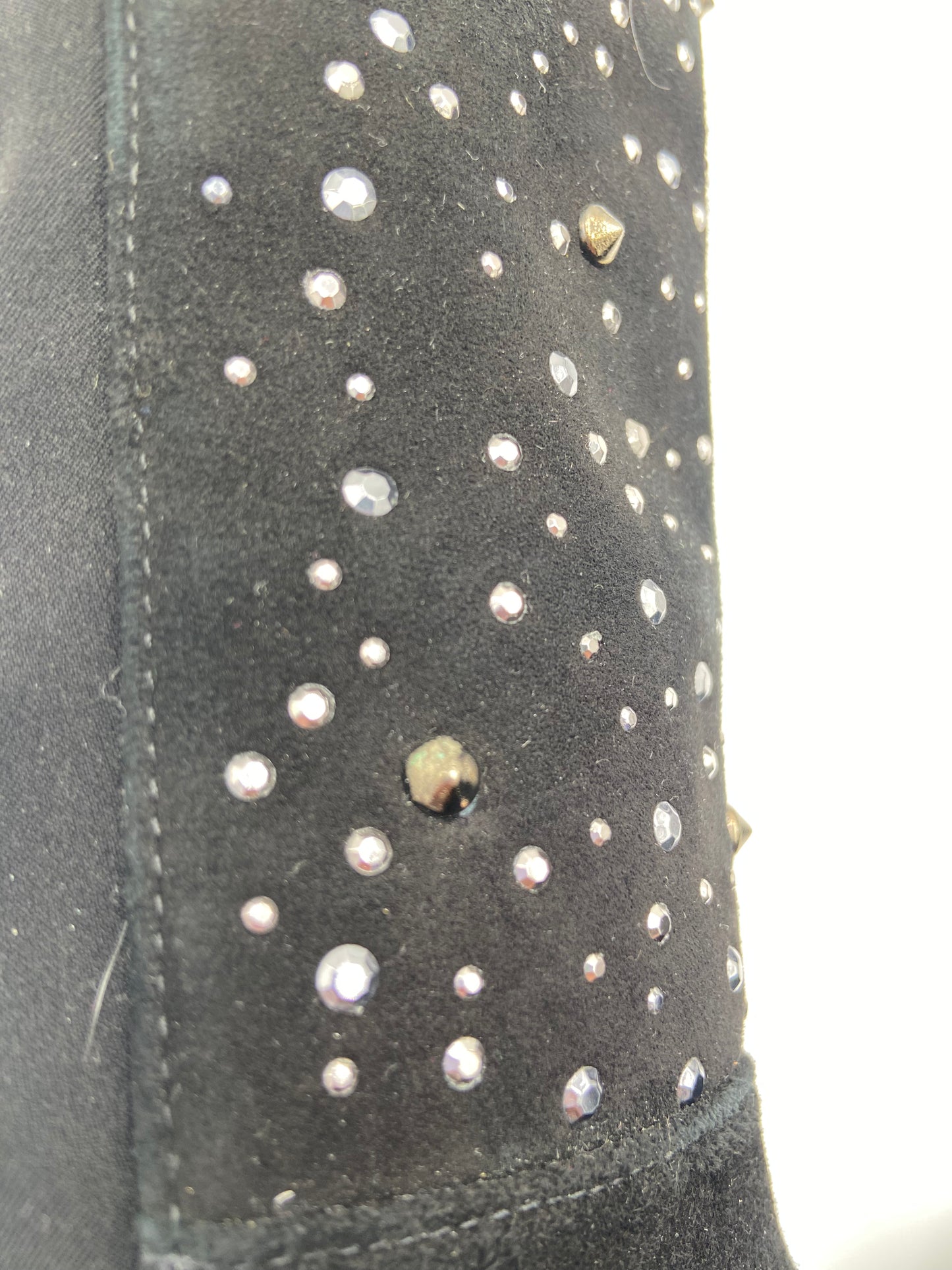 Stuart Weitzman 5050 Suede Embellished Over The Knee Boots size 7.5
