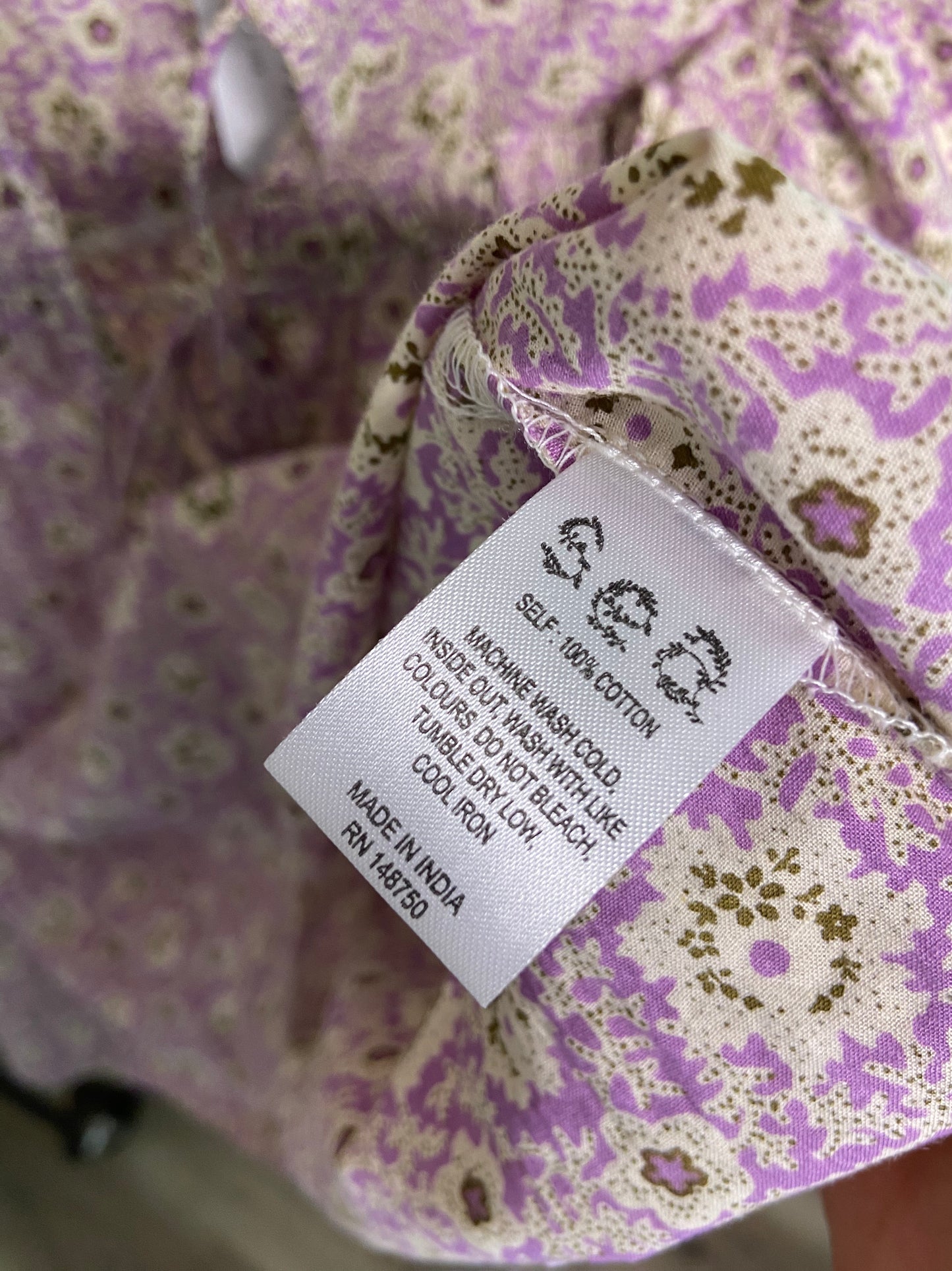 Sea New York Purple Ida Ruffled Sleeve Blouse size M