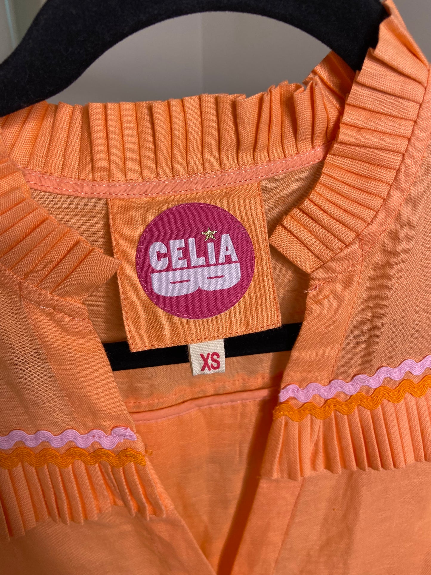 Celia B Moonlit Dress in Orange size XS