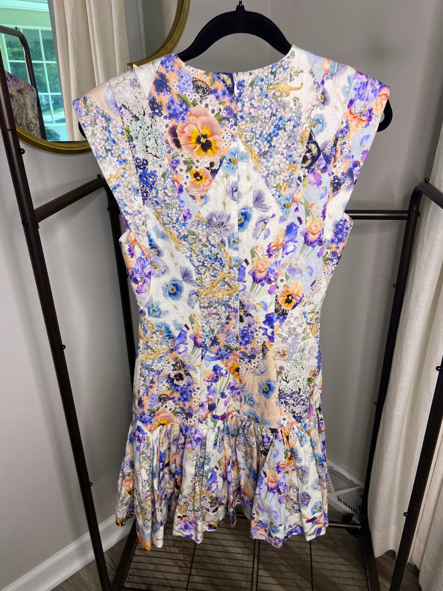 Zimmermann Tama Flounce Short Dress size US 4