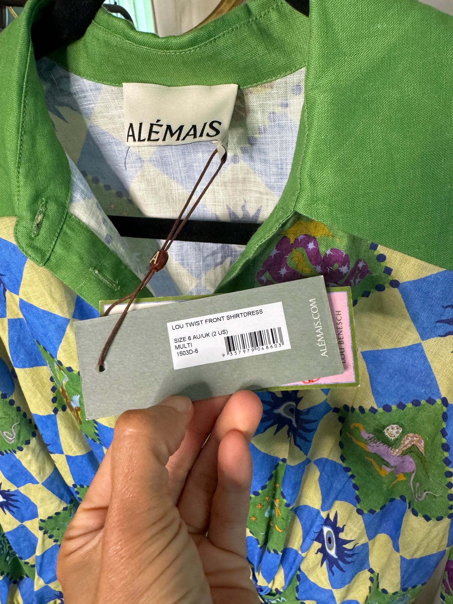 ALEMAIS Lou Twist Front Shirtdress size US 2
