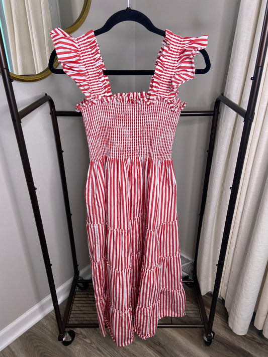 Hill House Red Stripe Ellie Dress size XS
