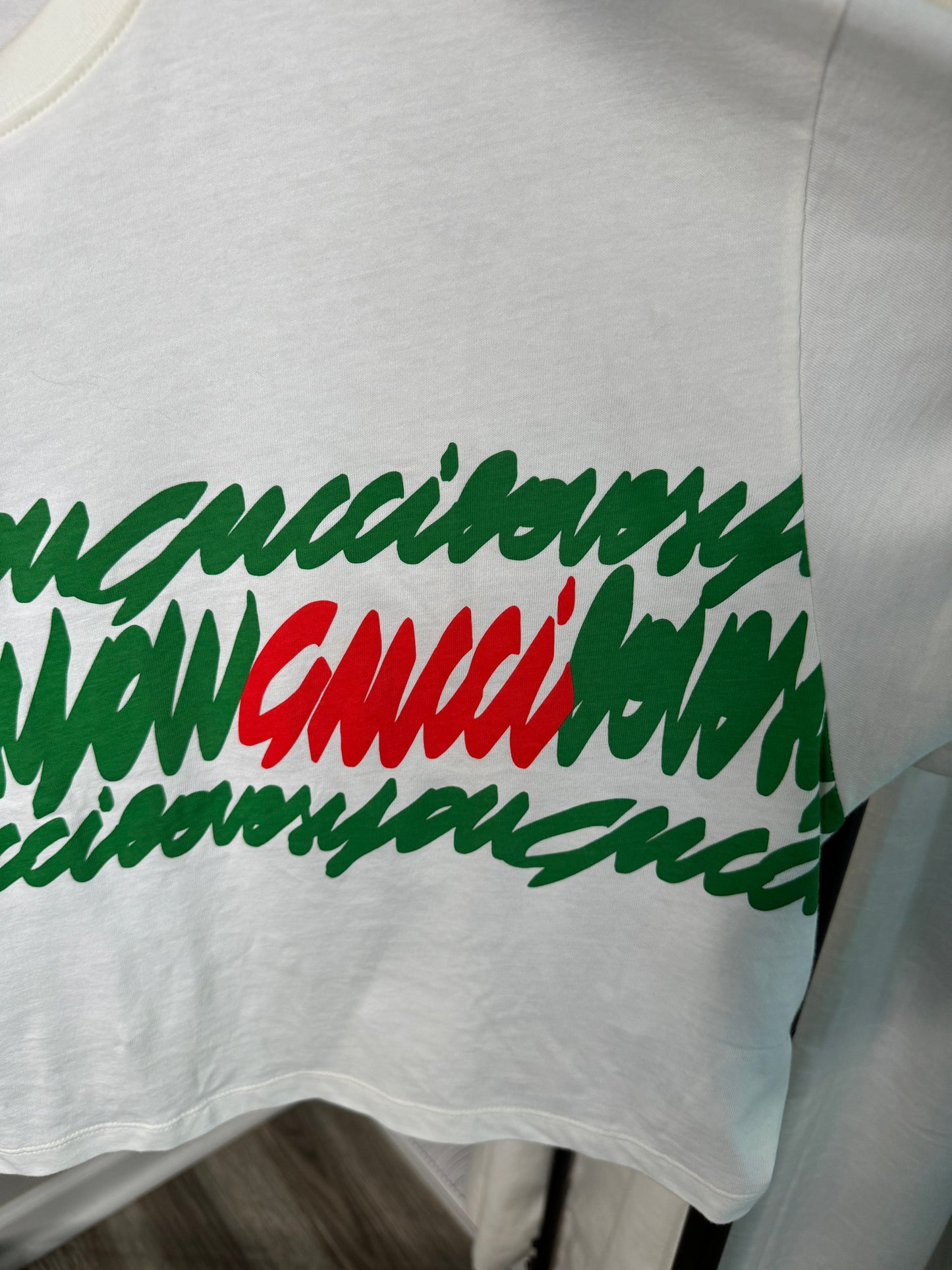 GUCCI Cotton Jersey Cropped T-Shirt size XL