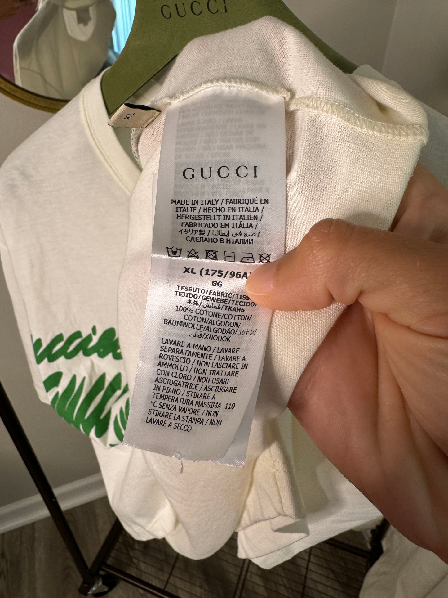 GUCCI Cotton Jersey Cropped T-Shirt size XL
