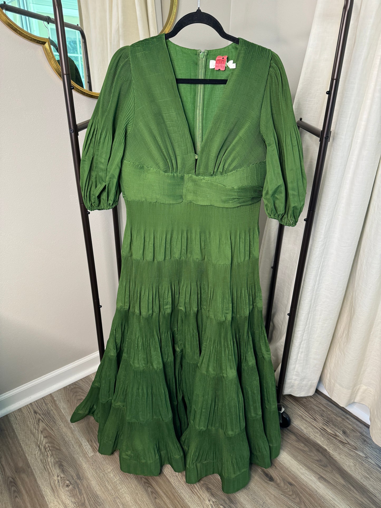 ZIMMERMANN Pleated Midi Dress size 12