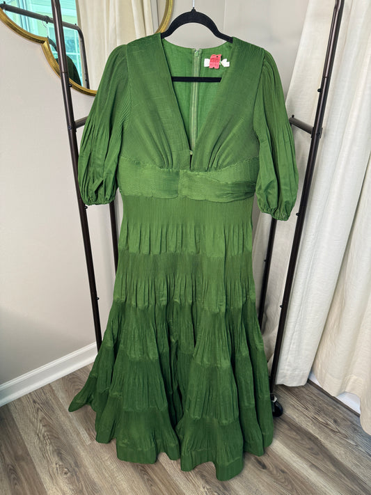 ZIMMERMANN Pleated Midi Dress size 12