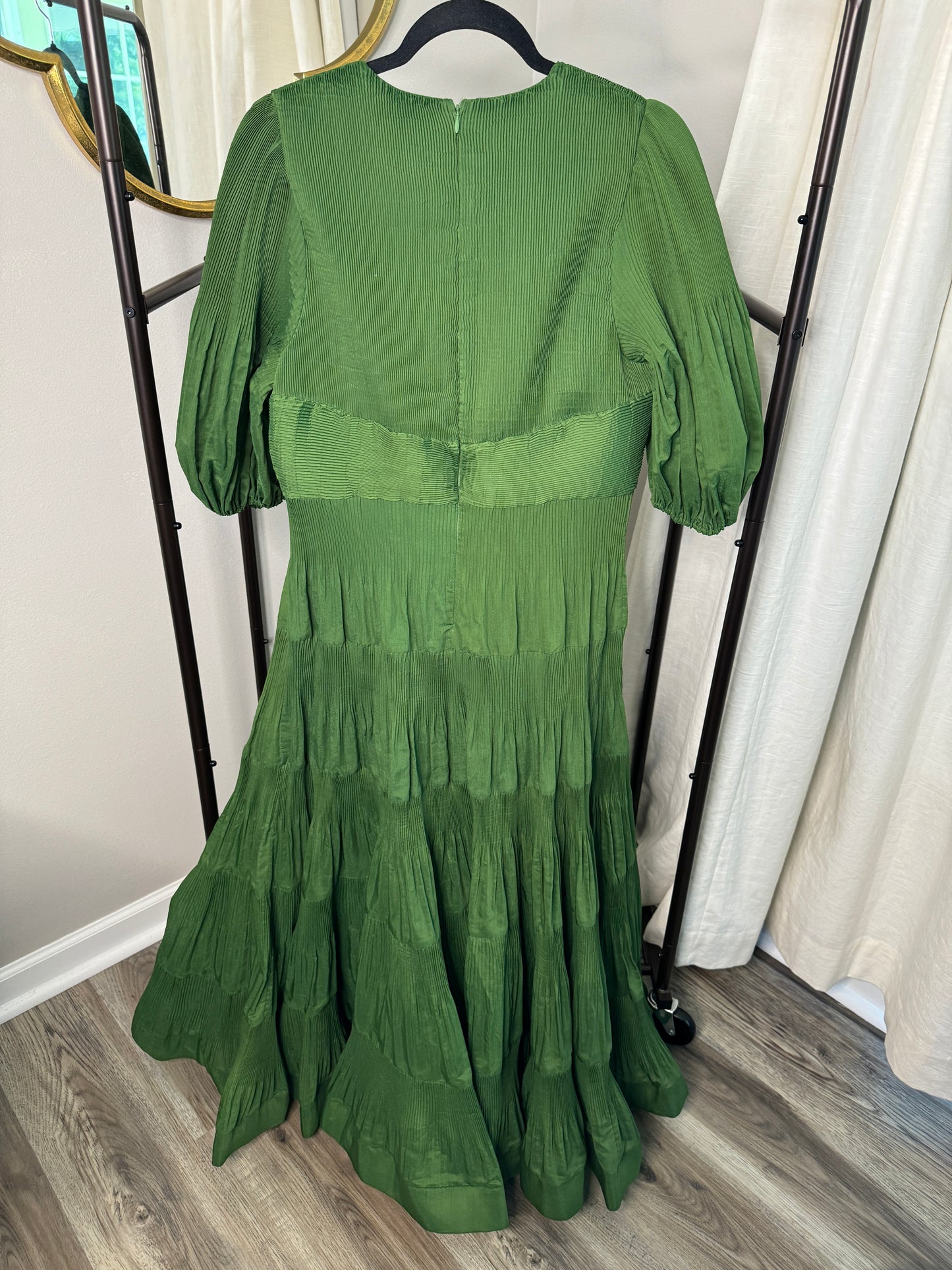 ZIMMERMANN Pleated Midi Dress size 12